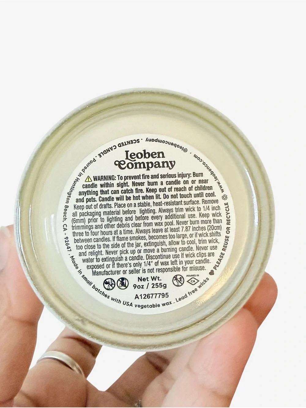Leoben Company Vanilla Creme No.040 Scented Candle - Cream